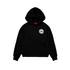 Logo Back Print Hoodie Women - black