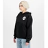 Logo Back Print Hoodie Women - black
