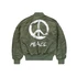 MA-1 Peace Bomber Jacket - sage green
