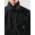 Full Zip Mixed Media Sweat - jet black