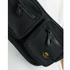 Label Waist Bag - black