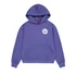 Logo Back Print Hoodie Women - night purple
