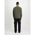 Satin Logo Sweater - dark olive