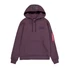 Back Print Hoodie Rainbow Refl.Print - plum