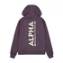Back Print Hoodie - plum