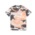 Backprint T Camo - orange grey camo