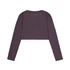 Basic Cropped LS - plum