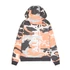 Back Print Hoodie - orange grey camo