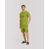 SS24 Organic Shorts with Print, Filou LXXXI. - Olive Swirl
