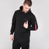 Red Stripe Hoody - black