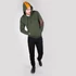 Red Stripe Hoody - dark green