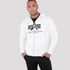 Basic Zip Hoody - white