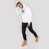 Basic Zip Hoody - white