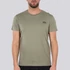 Backprint T - olive/black
