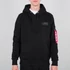Back Print Hoody - black