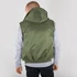 Hooded MA-1 Vest - sage green