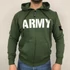 Army Zip Hoody - army green