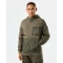 Daponte Zip Through Hoodie - castle green