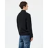 Castillos Knitted Wool Quarter Neck Sweater - black