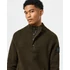Castillos Knitted Wool Quarter Neck Sweater - castle green