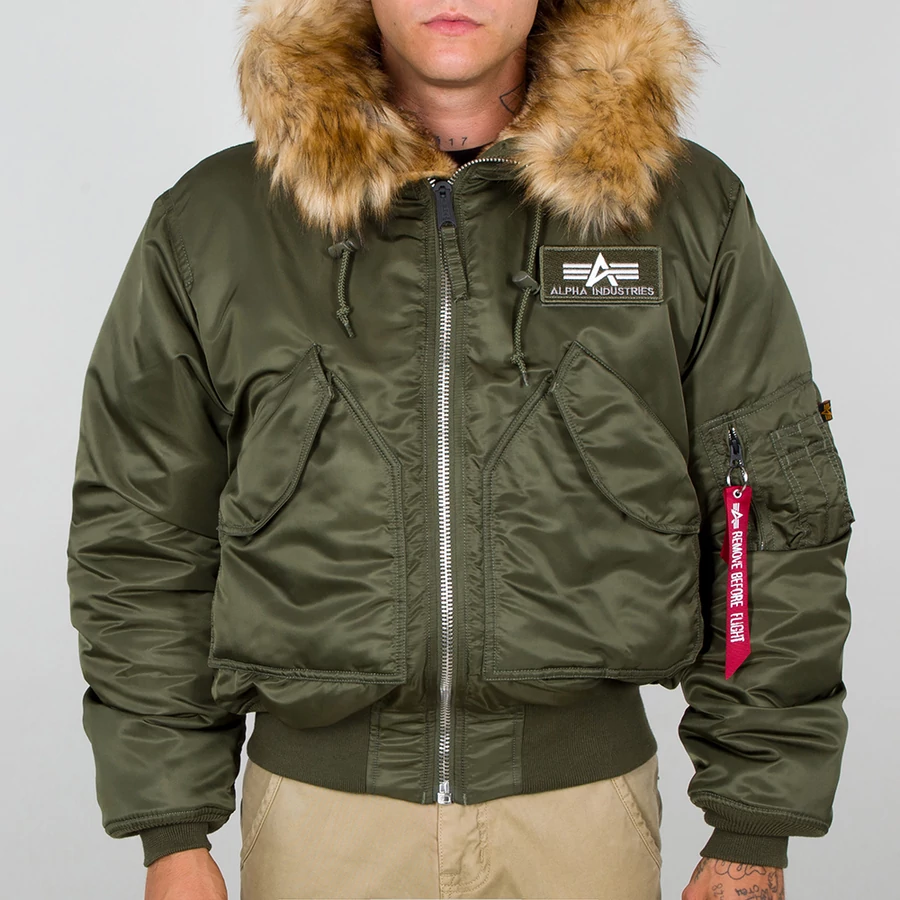 Cwu 45 Alpha Industries Hooded Custom 45/P Hooded Custom Bomber Jacket